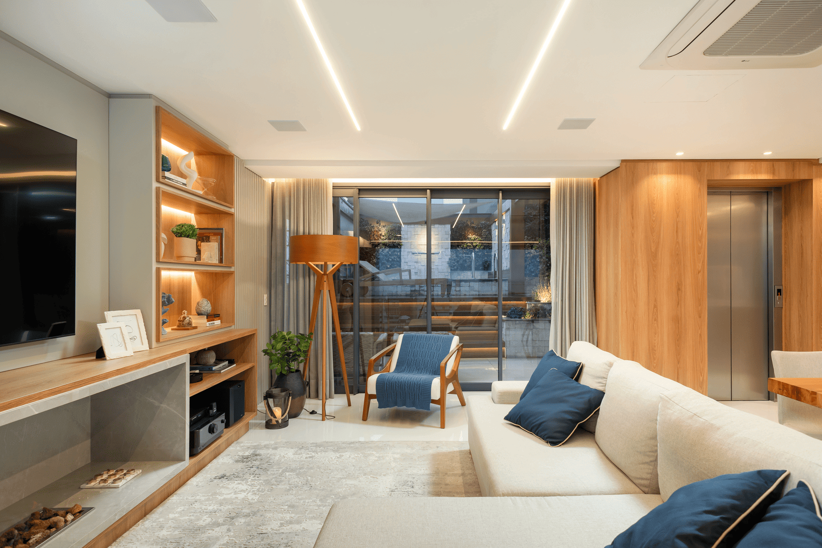 Sala de estar projetada